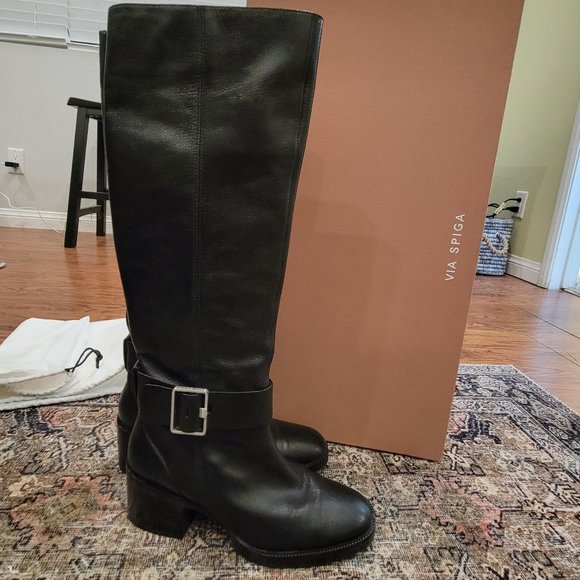 Via Spiga - Garnett Tall Boot Leather - Picture 1 of 4